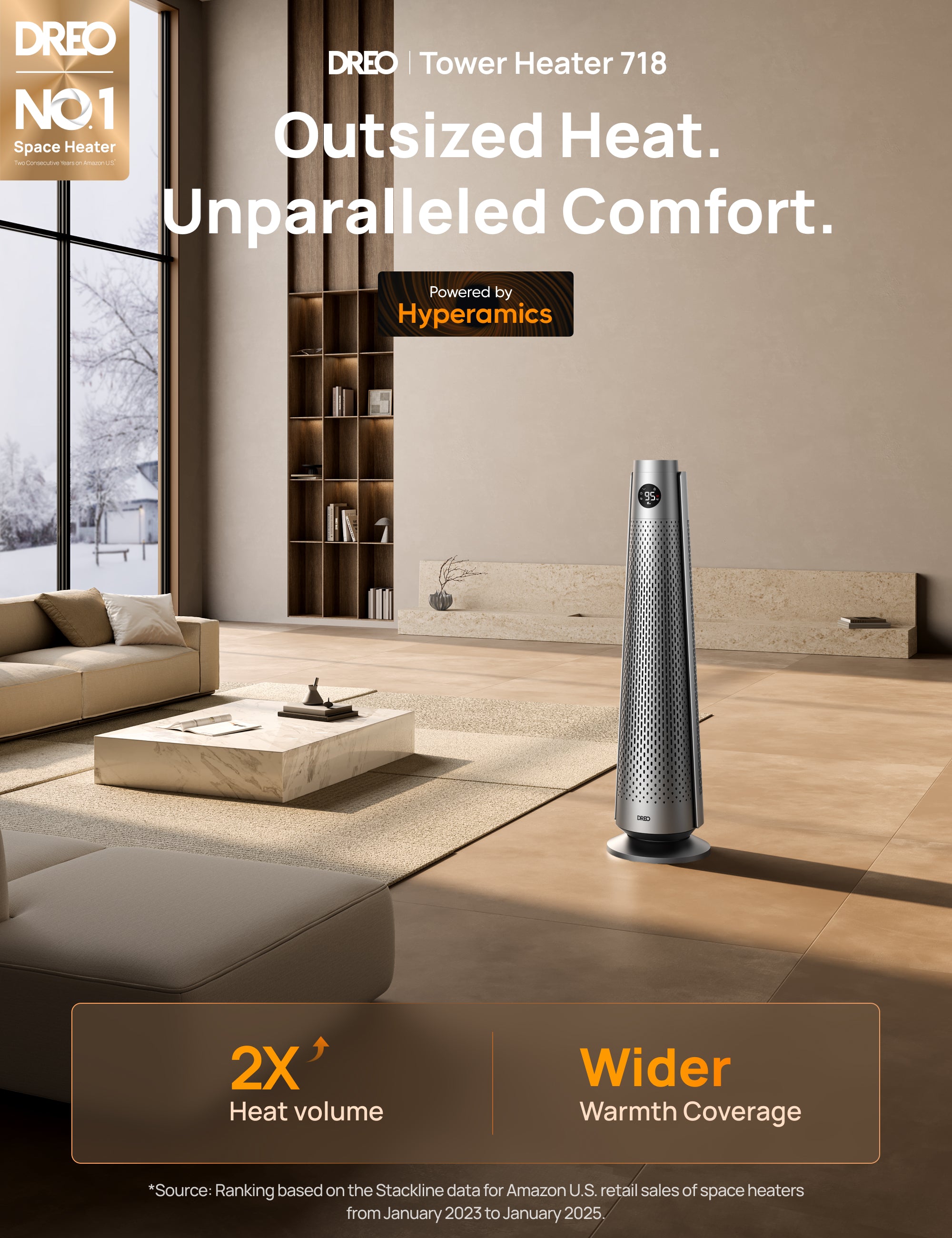 Tower Heater 718 & Smart Humidifier 735S 11L