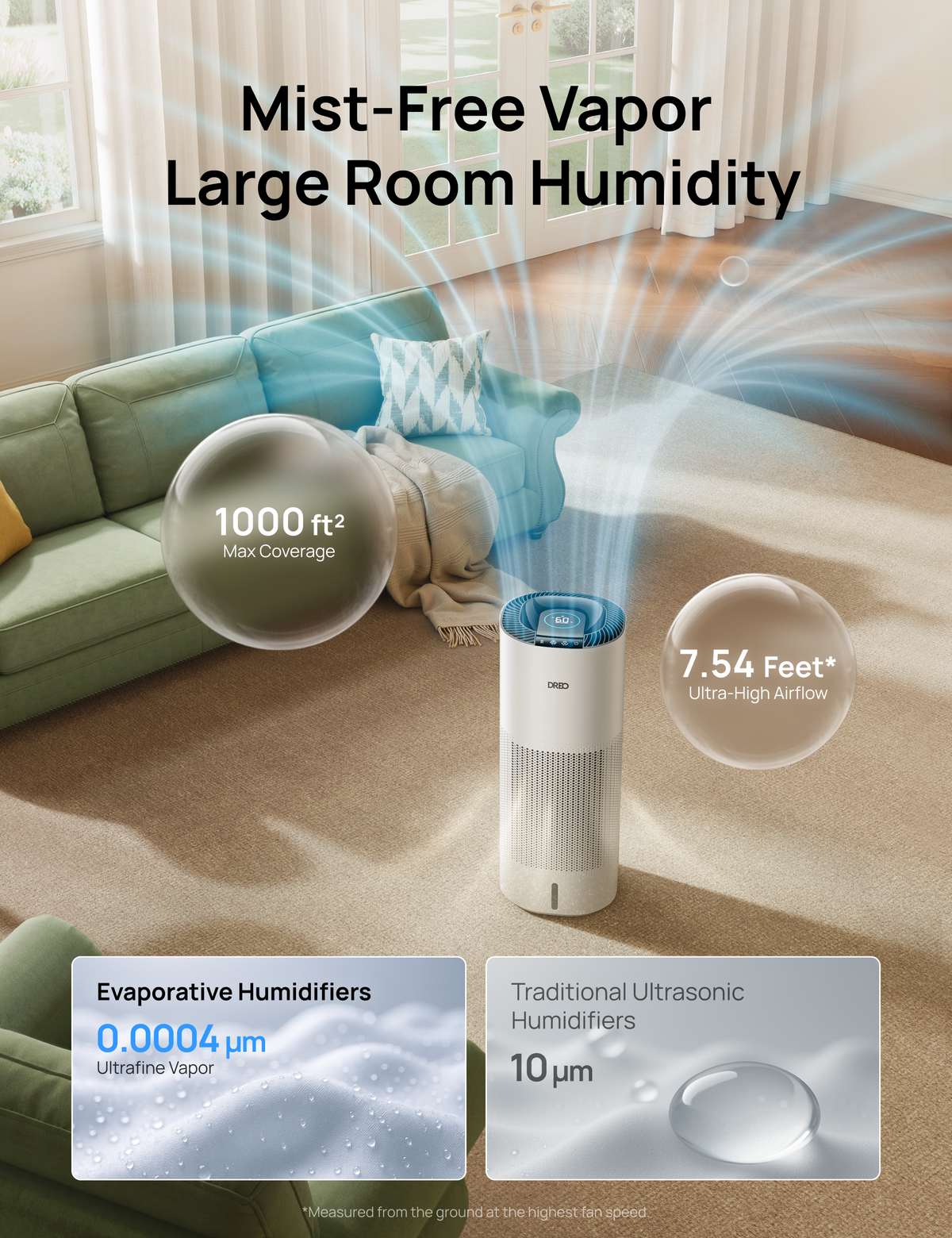 Smart Humidifier 774S 10L & RO Water Filter 113