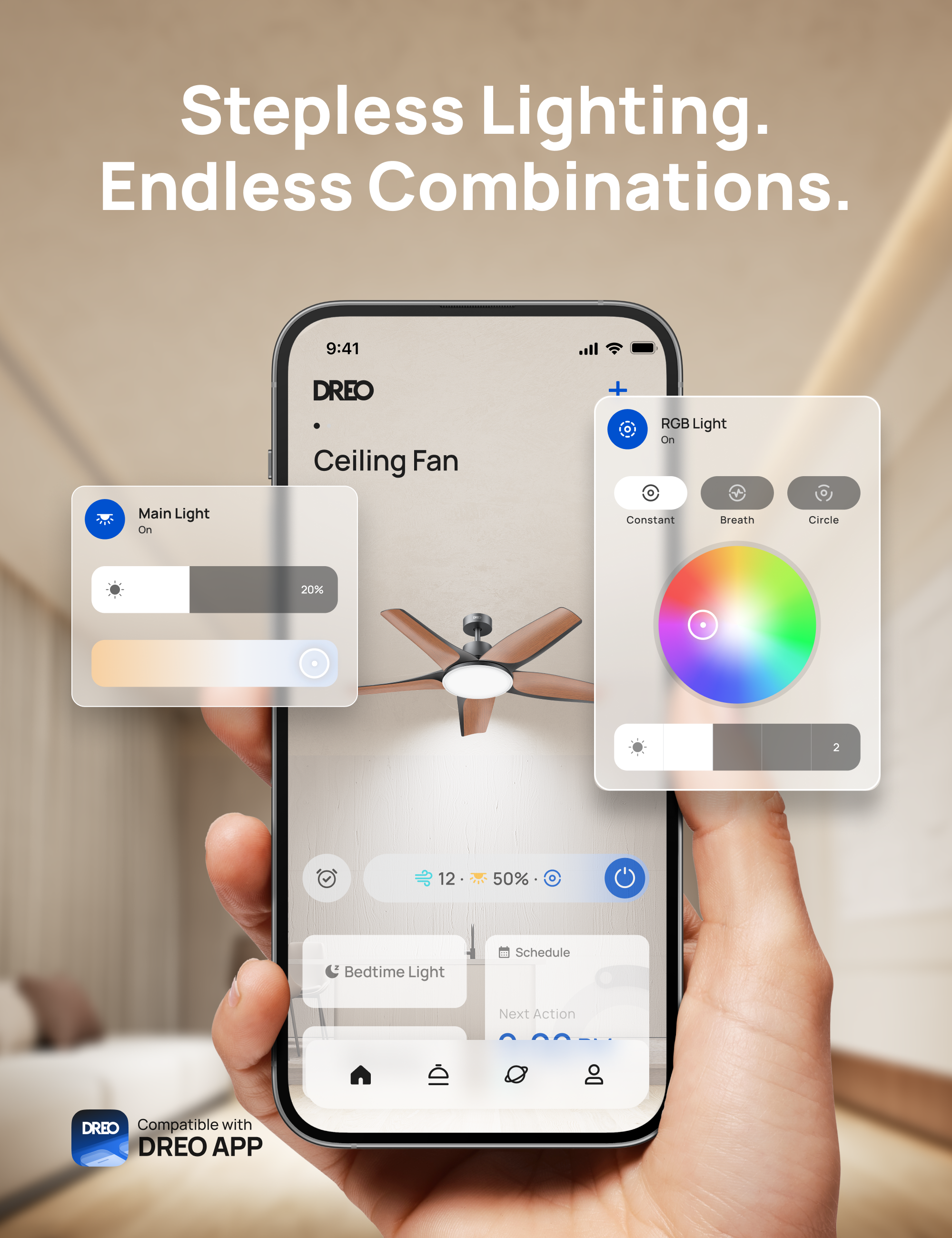 Stepless Lighting.Endless Combinations.