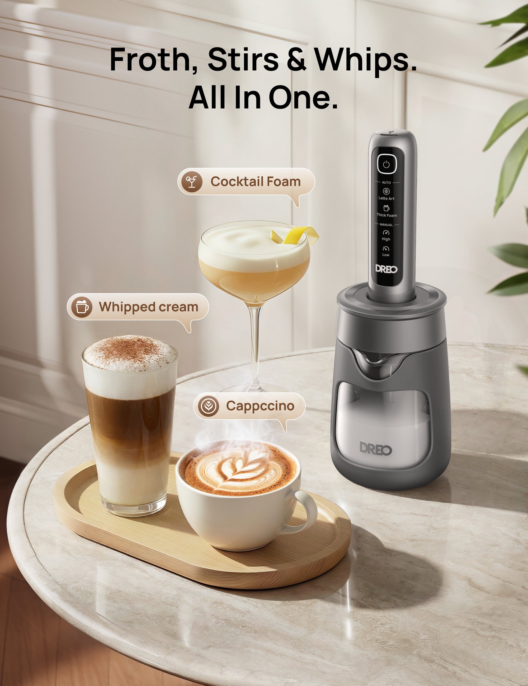 Froth, Stirs & Whips