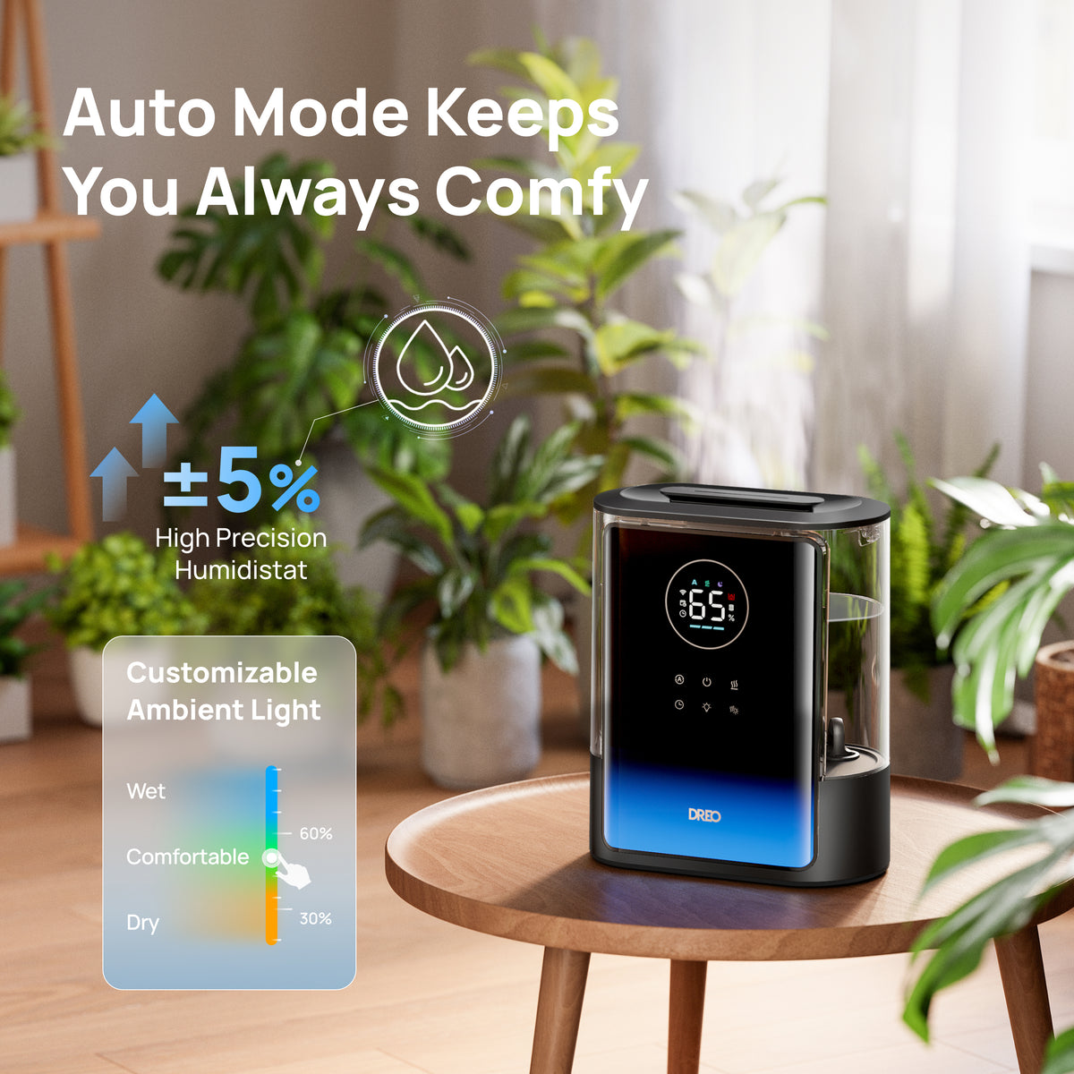 Air Purifier 530S+Whole-Room Heater 720+Smart Humidifier 717S 8L