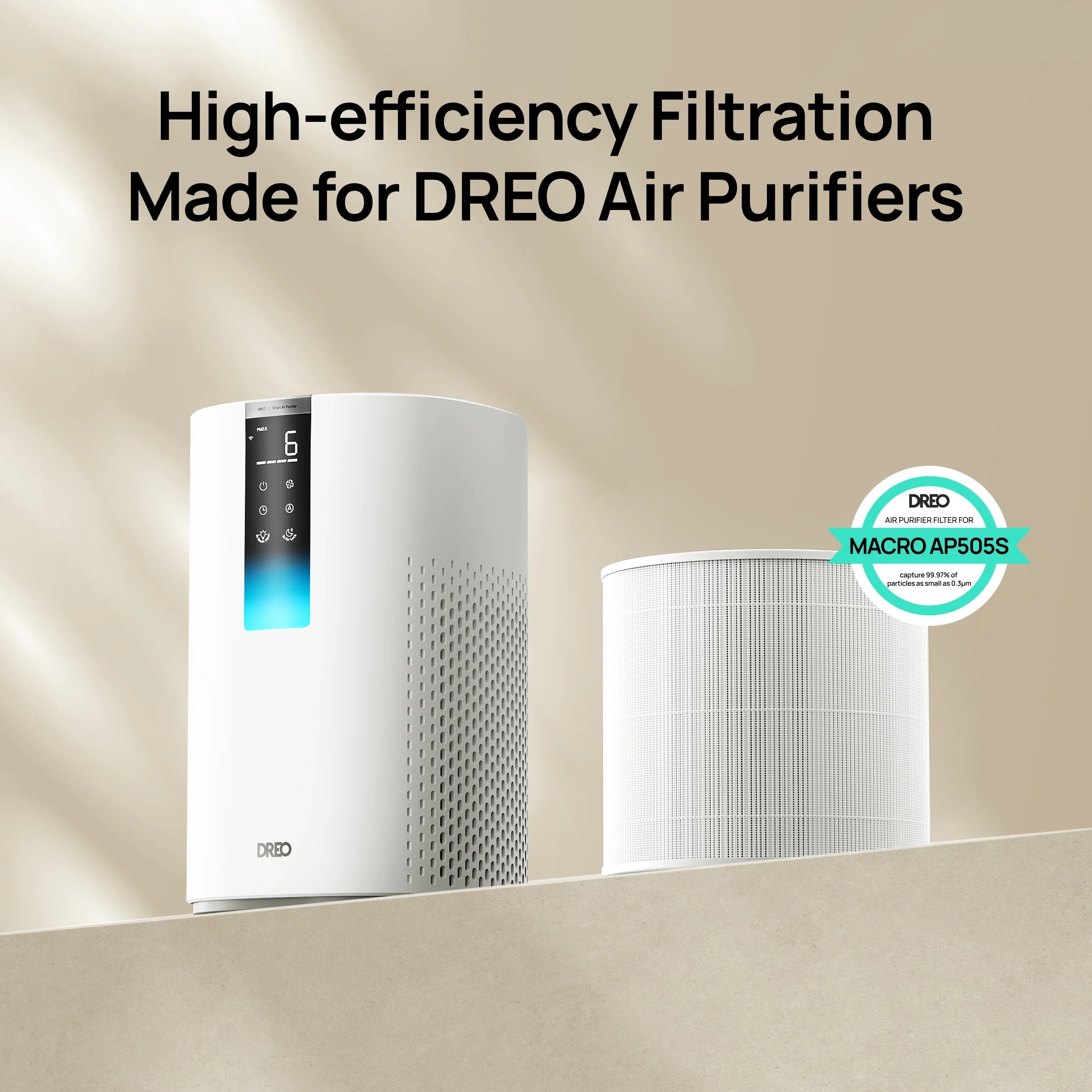 Air Purifier Replacement Filter for Smart Air Purifier Macro 505S - DREO