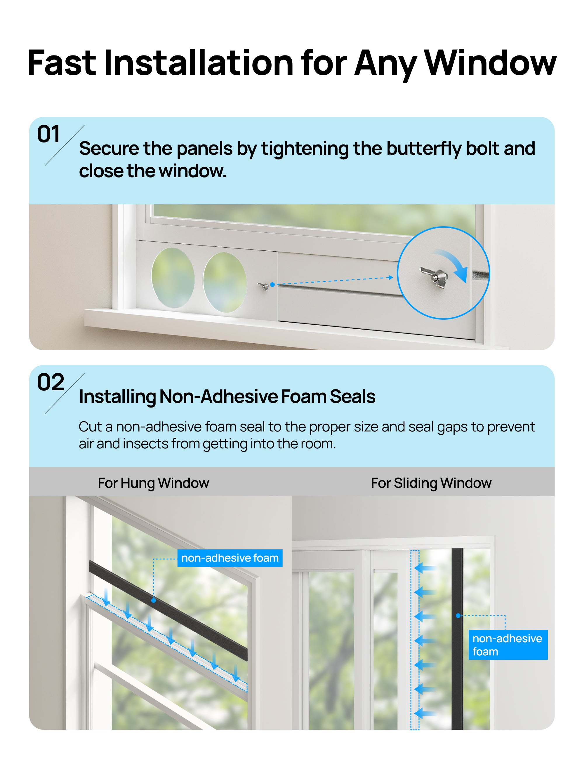 Fast Installation for Any Window