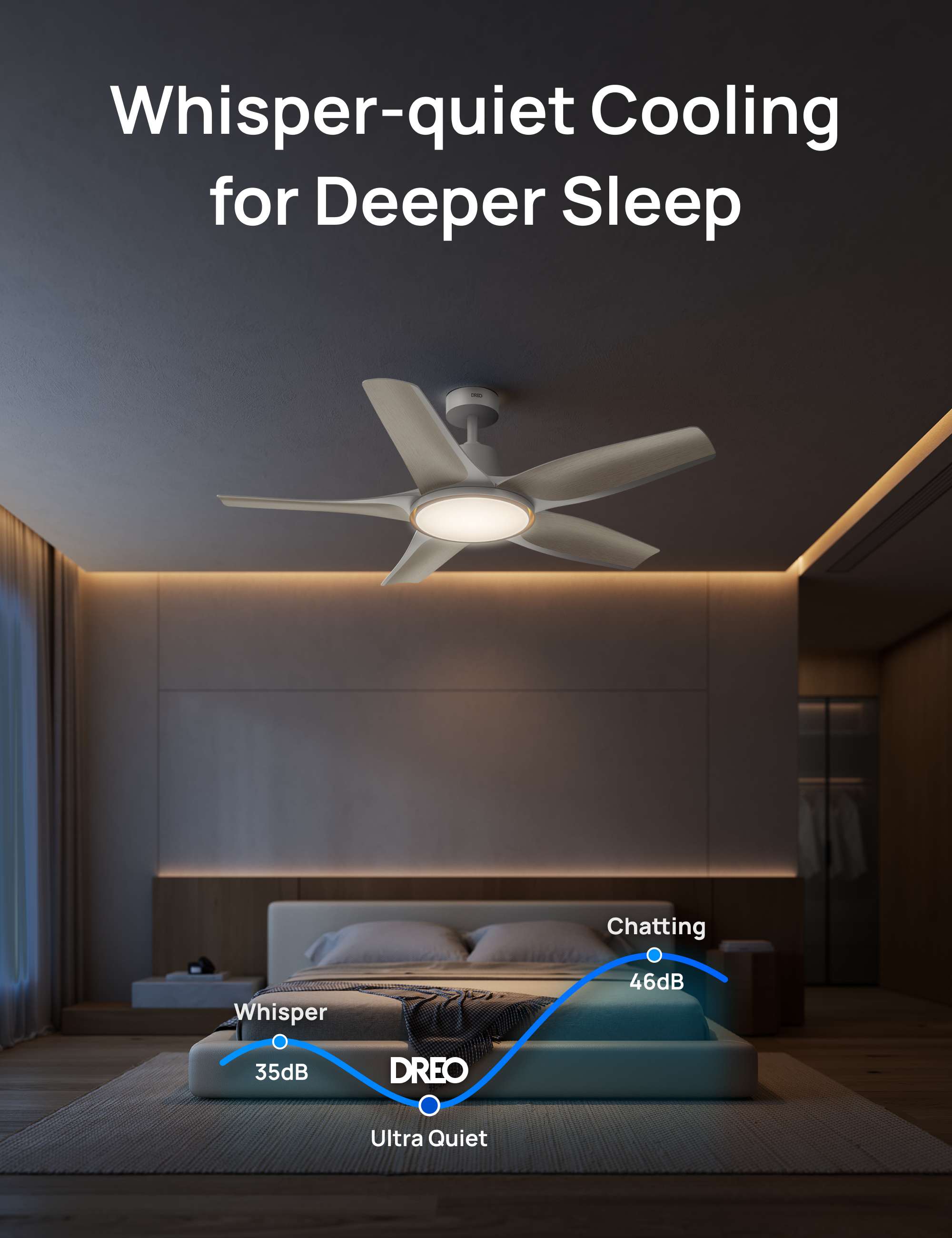 Whisper-quiet Cooling for Deeper Sleep