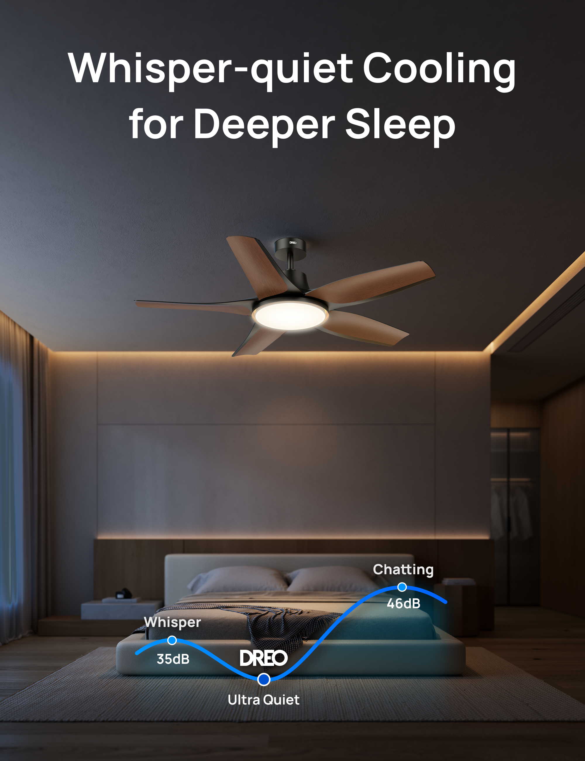 Whisper-quiet Cooling for Deeper Sleep