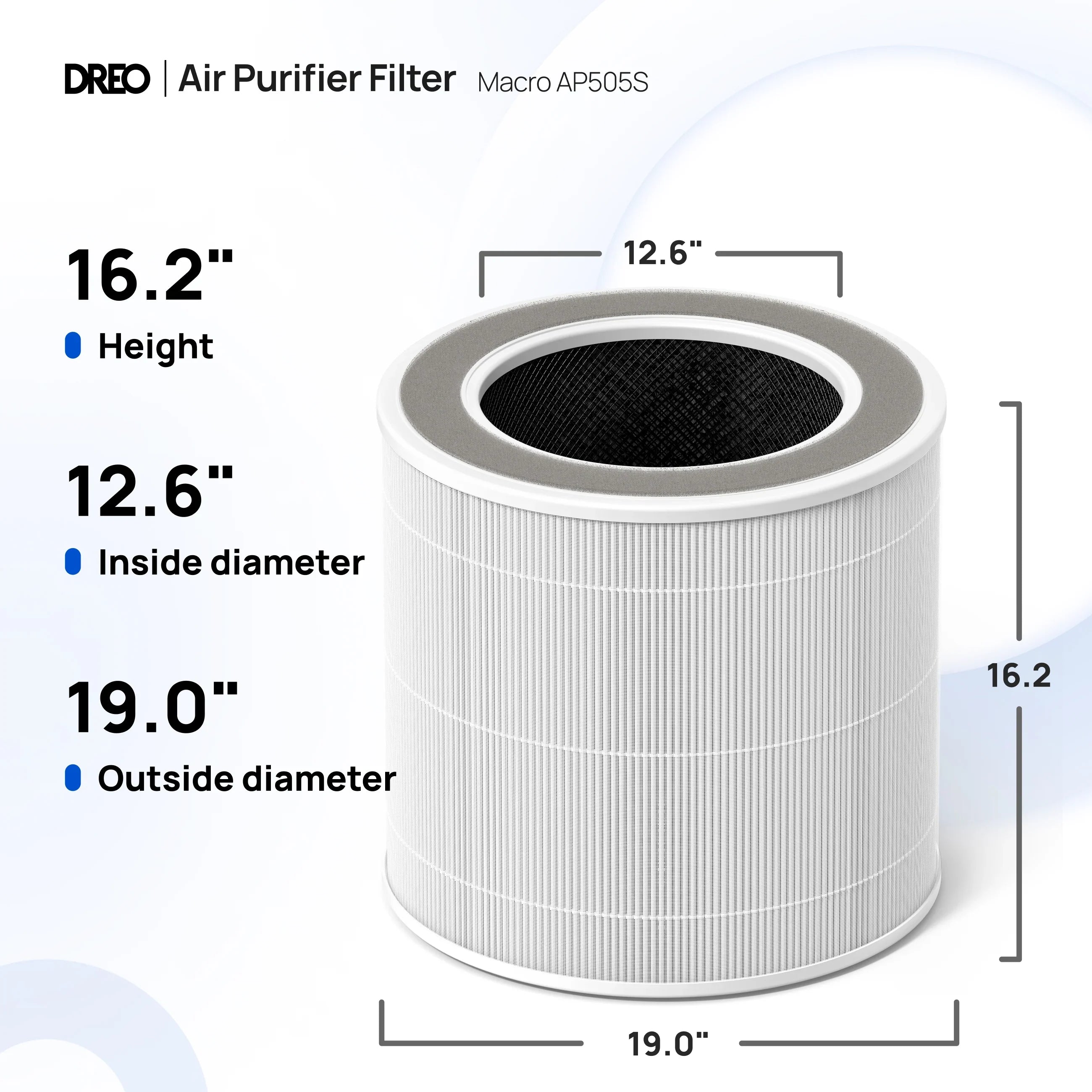 Air Purifier Replacement Filter for Smart Air Purifier Macro 505S - DREO