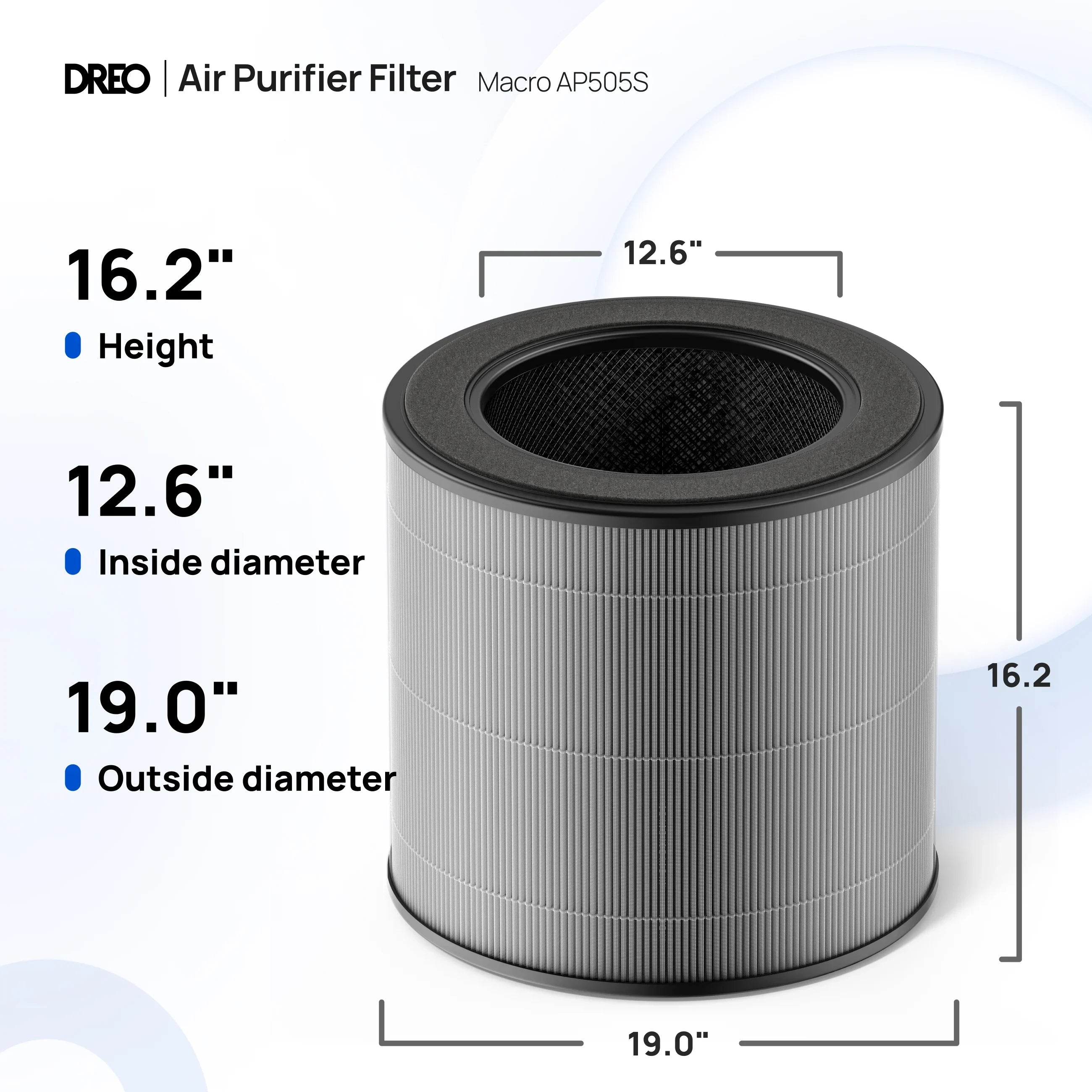 Air Purifier Replacement Filter for Smart Air Purifier Macro 505S - DREO