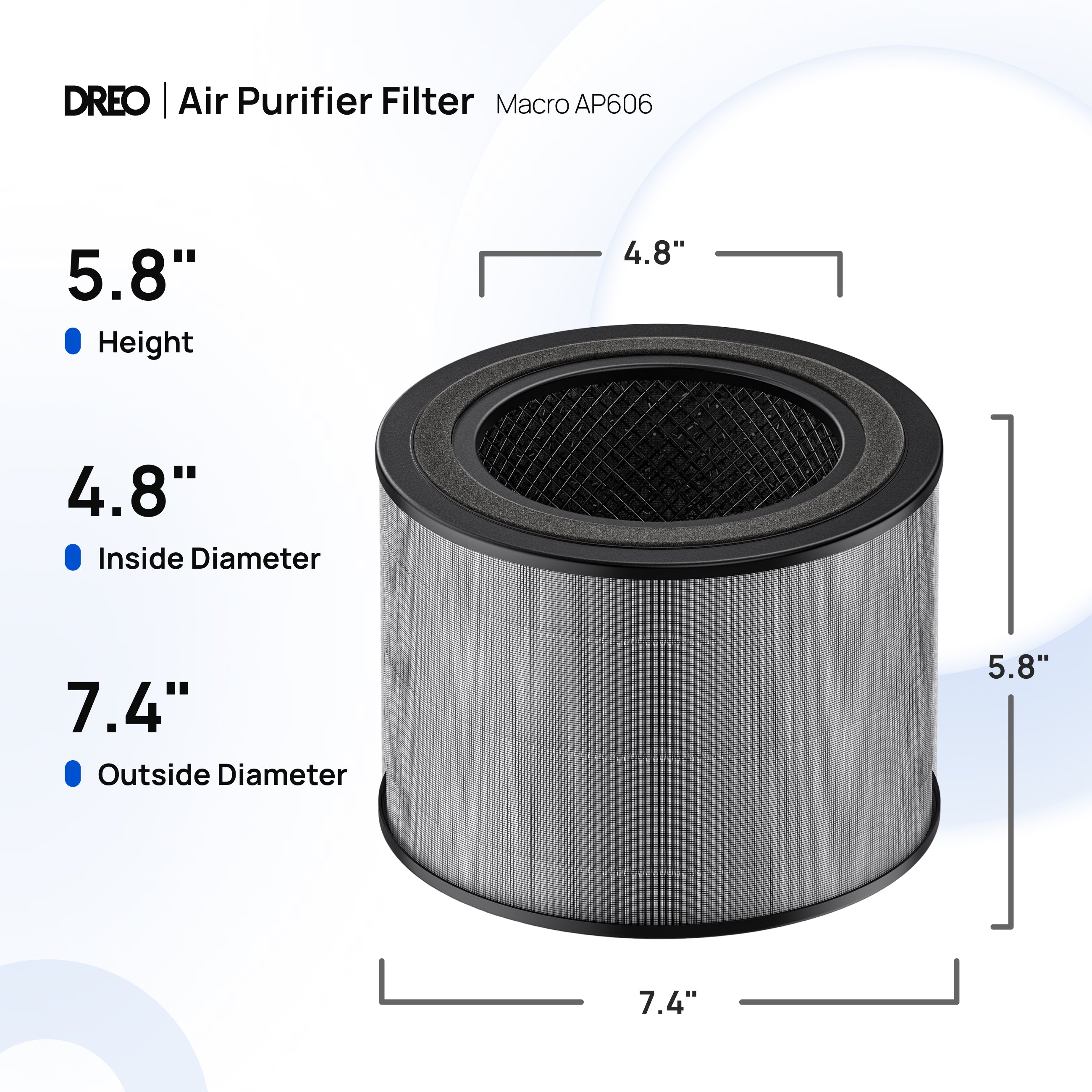 Air Purifier 3-in-1 HEPA Filter For 338