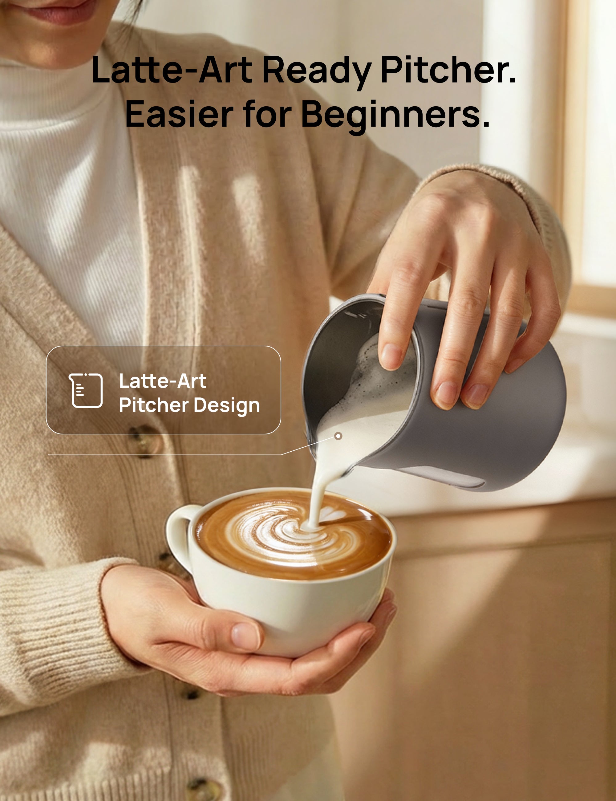 Latte-Art Ready Pitcher