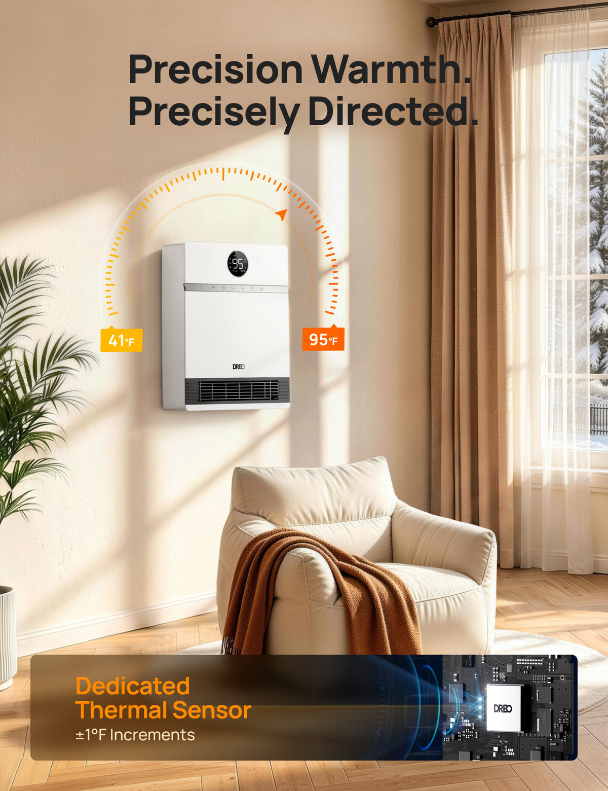 Smart Wall-mounted Heater 517S & TurboPoly™ Fan 517S