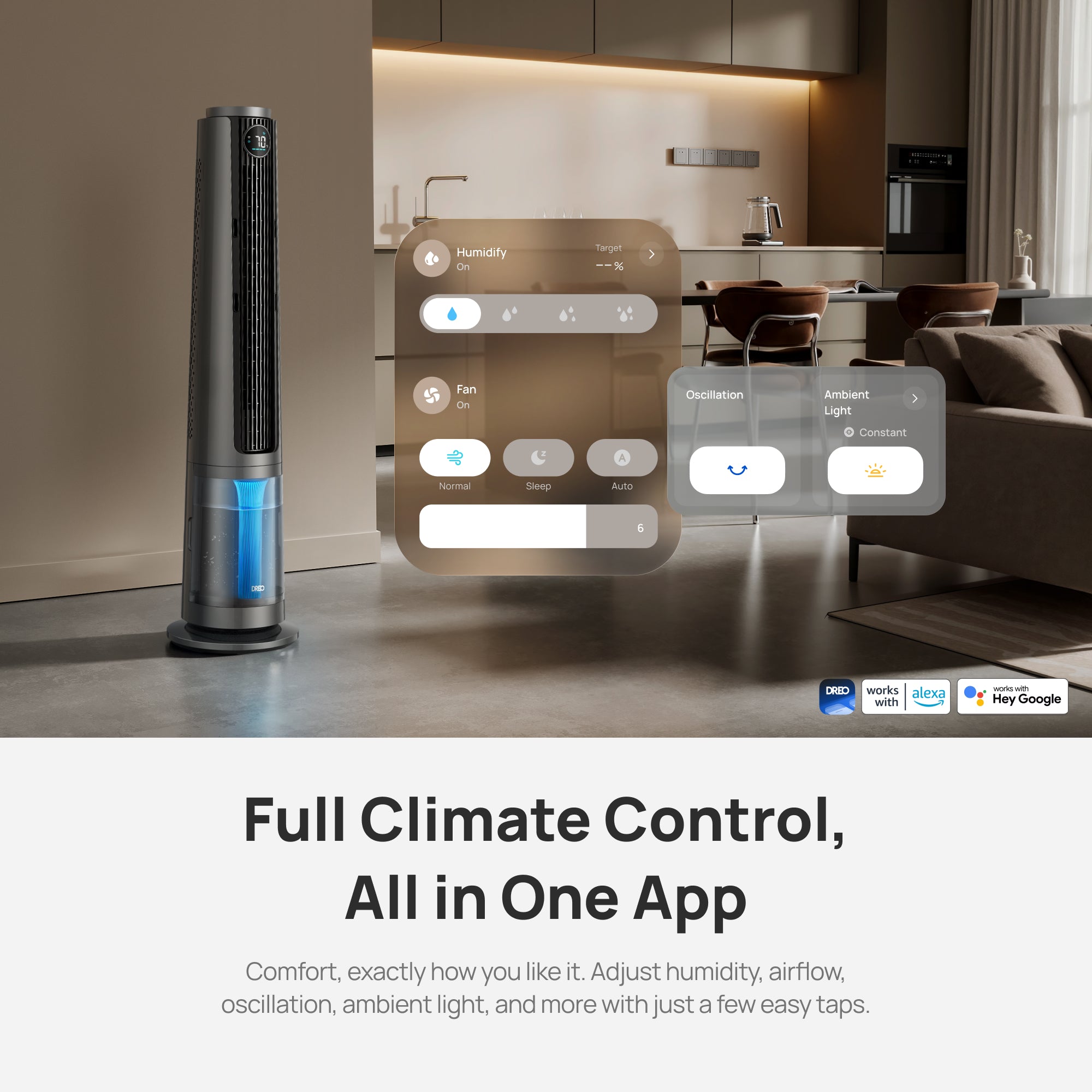 Tower Fan Nomad Onen & TurboCool™ Misting Fan 765S