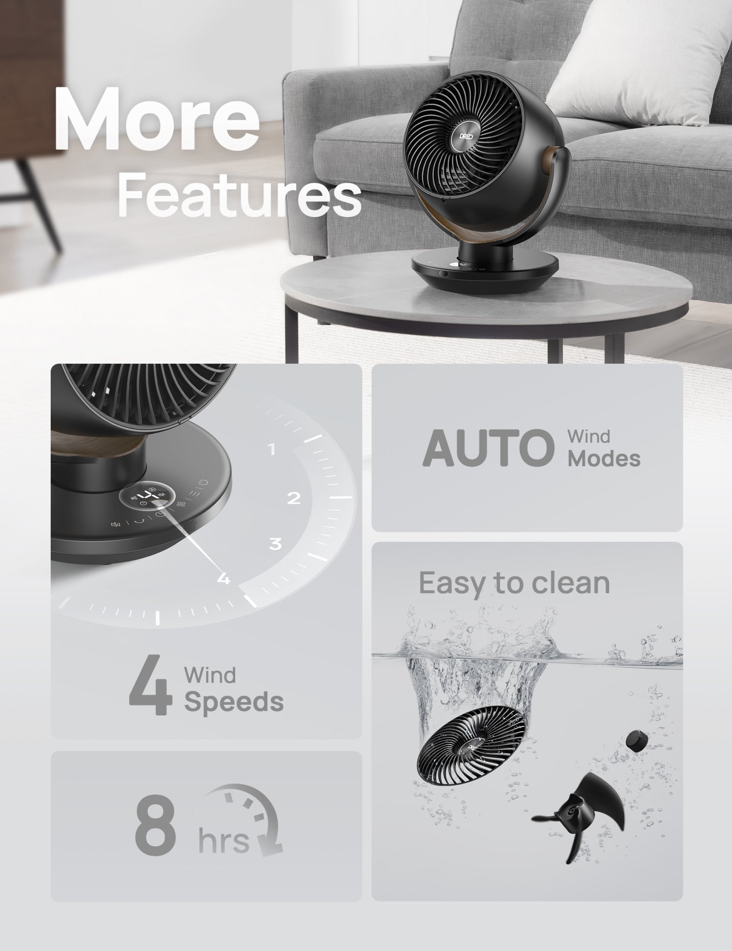 DREO TurboPoly™ Table Fan 315