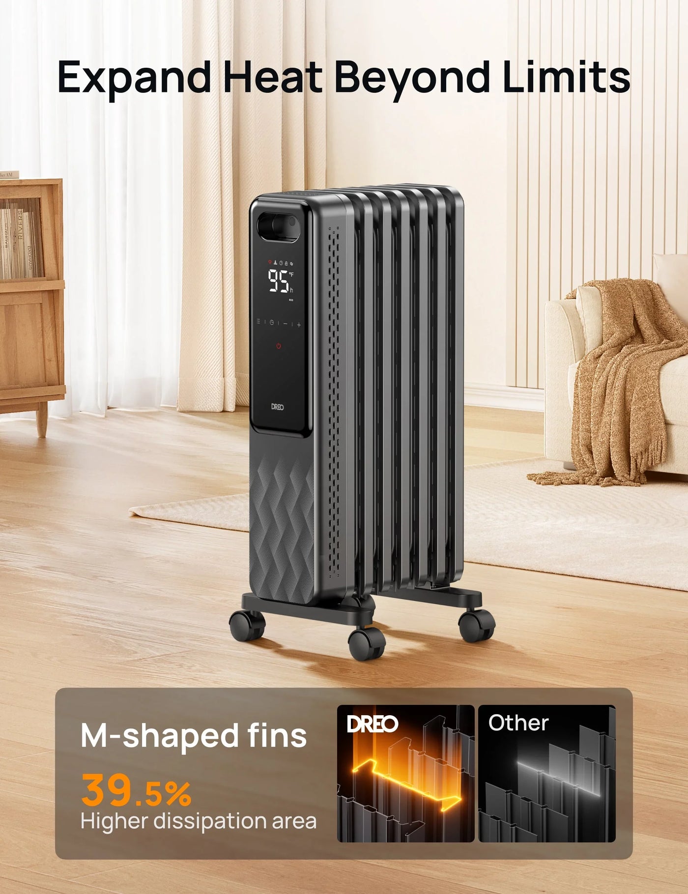 Most Efficient 360° Whole House Indoor Heater - OH310 Ceramic Heater-DREO