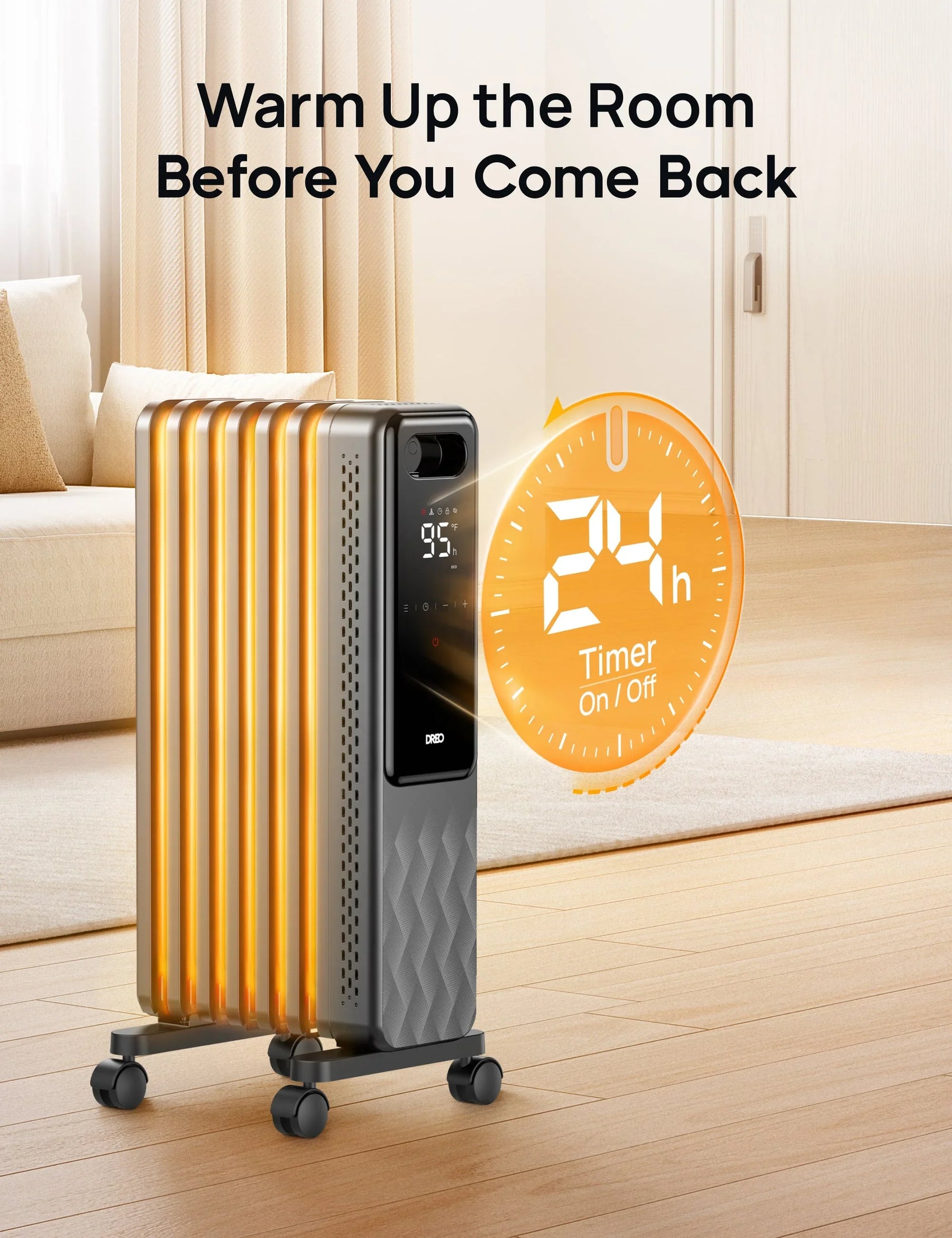 Most Efficient 360° Whole House Indoor Heater - OH310 Ceramic Heater-DREO