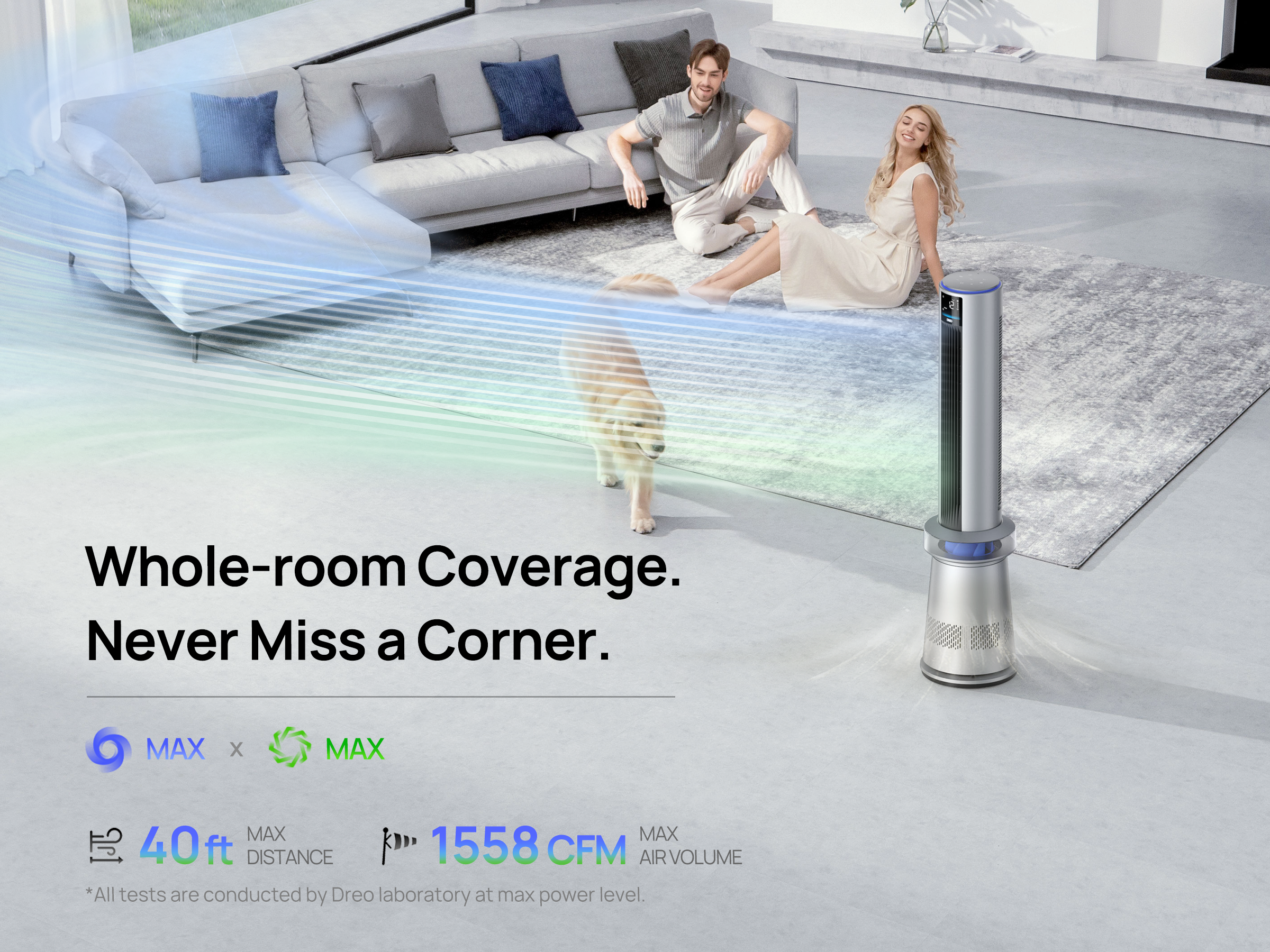 Whole-room Coverage.