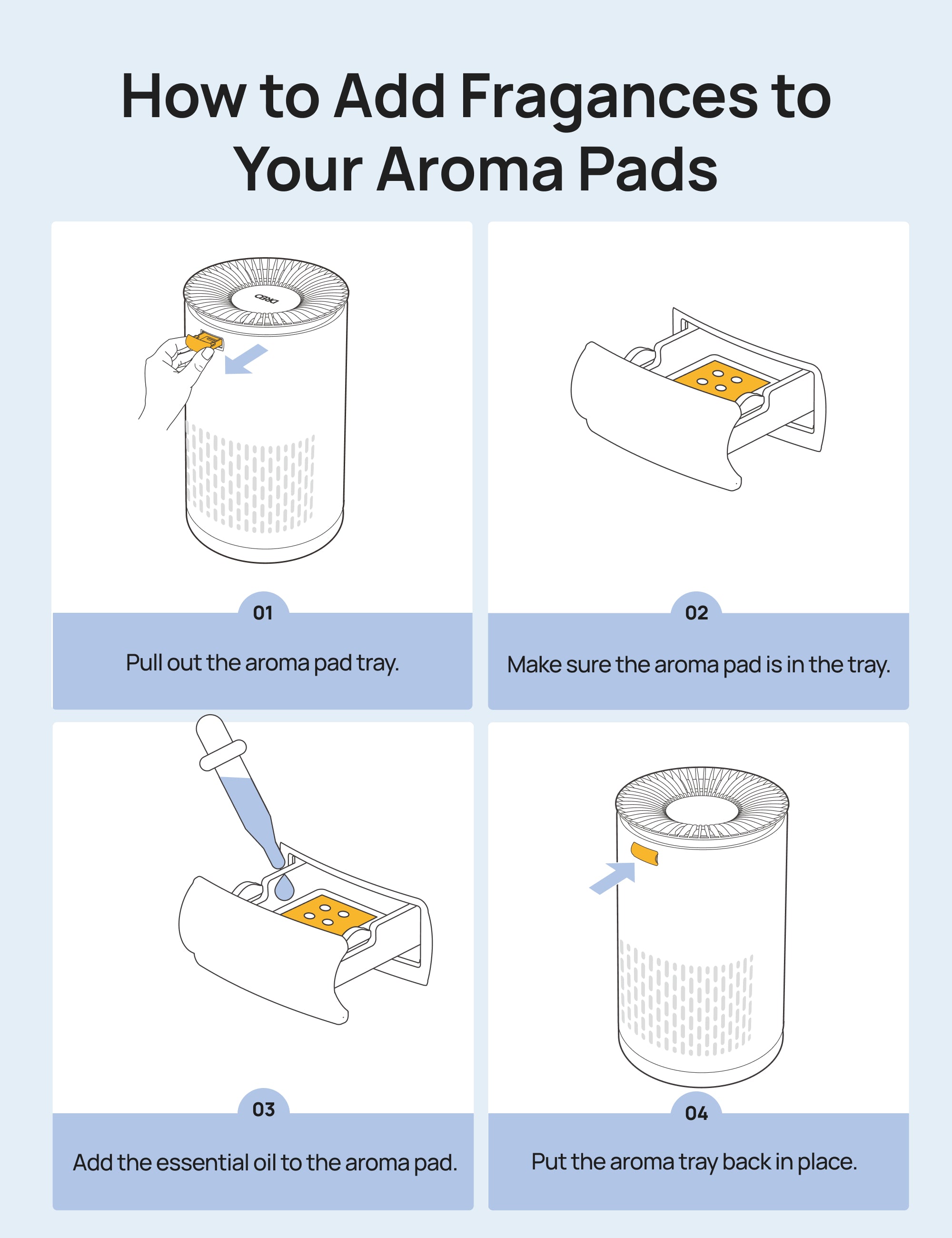 Air Purifier Aroma Pad For 338
